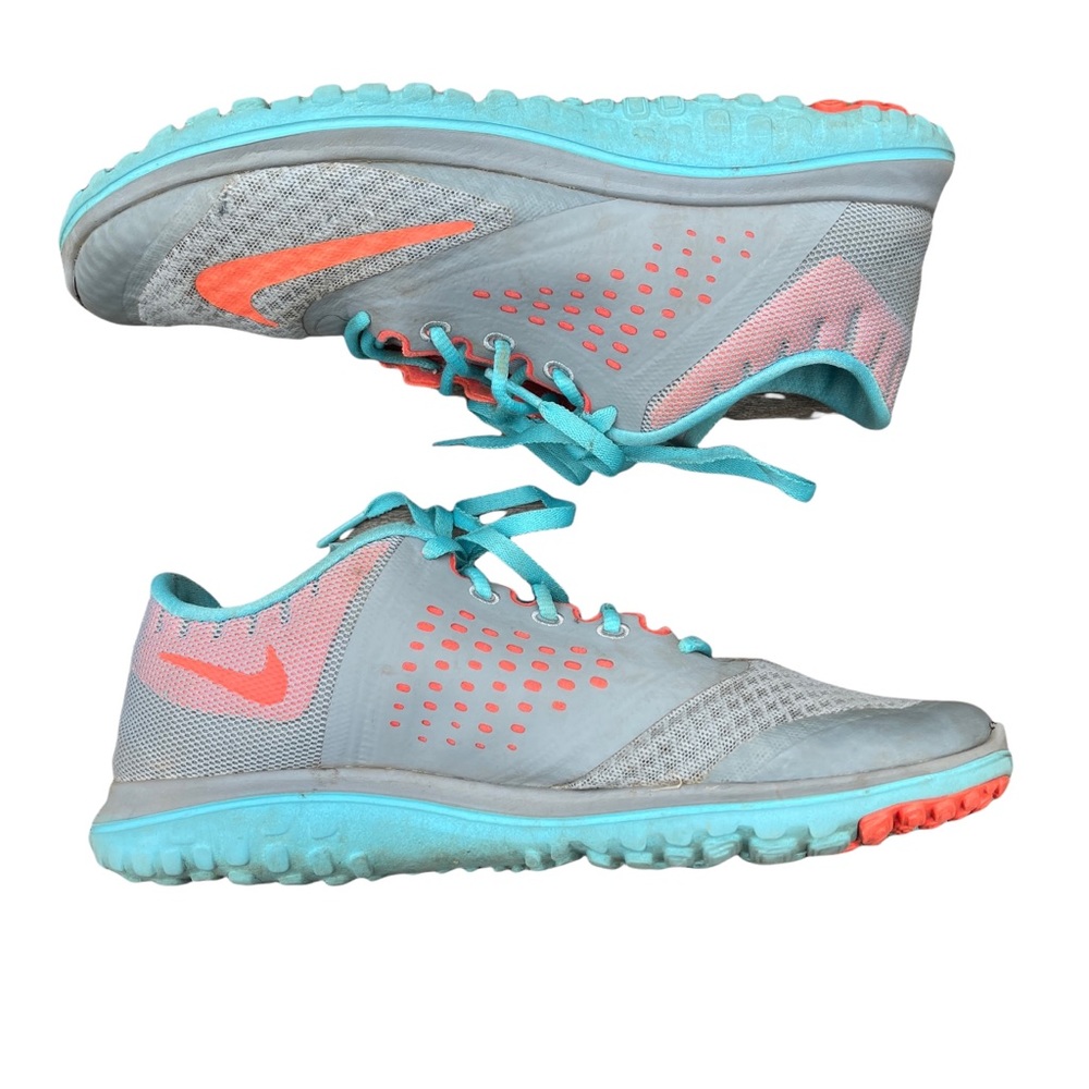 Nike FS Lite Run 684667-006 Dove Gray And Clearwater Athletic Running Shoes - Picture 6 of 8